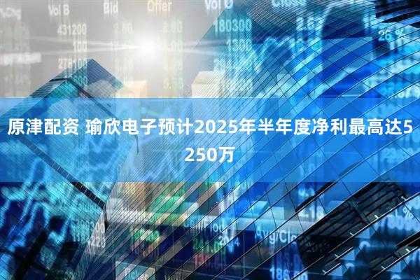 原津配资 瑜欣电子预计2025年半年度净利最高达5250万